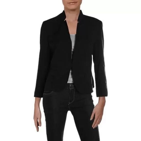 Nine West Women's Blazer Open-Front Stand-Collar Solid Size 16 NWT - Picture 1 of 2